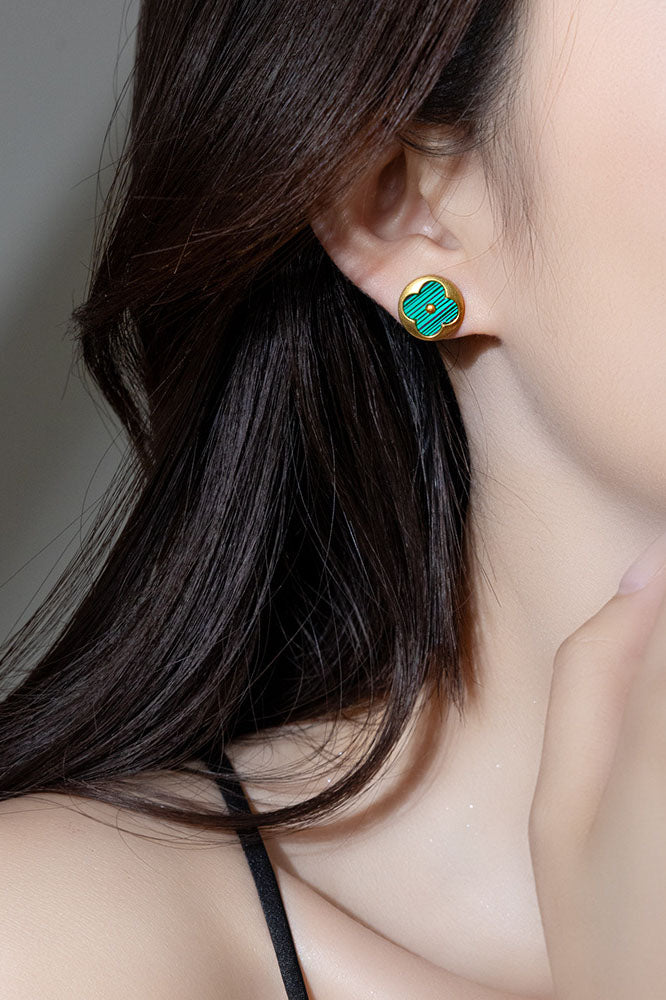 Unique Clover Stud Earrings