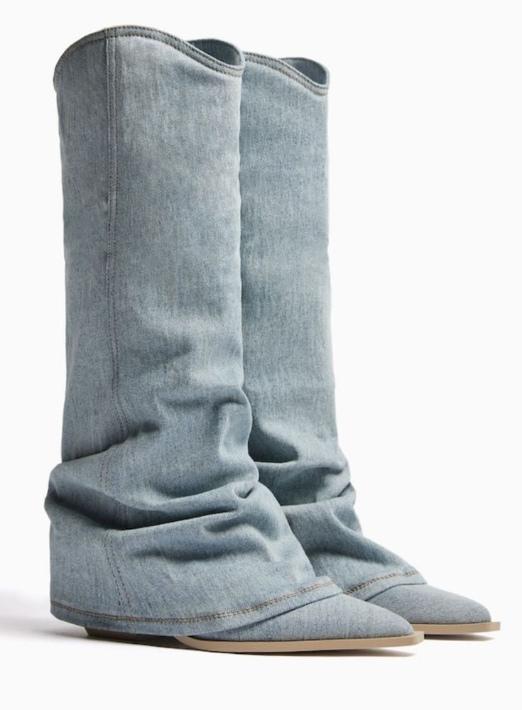 Aurrelia | Denim Cowboy Boots