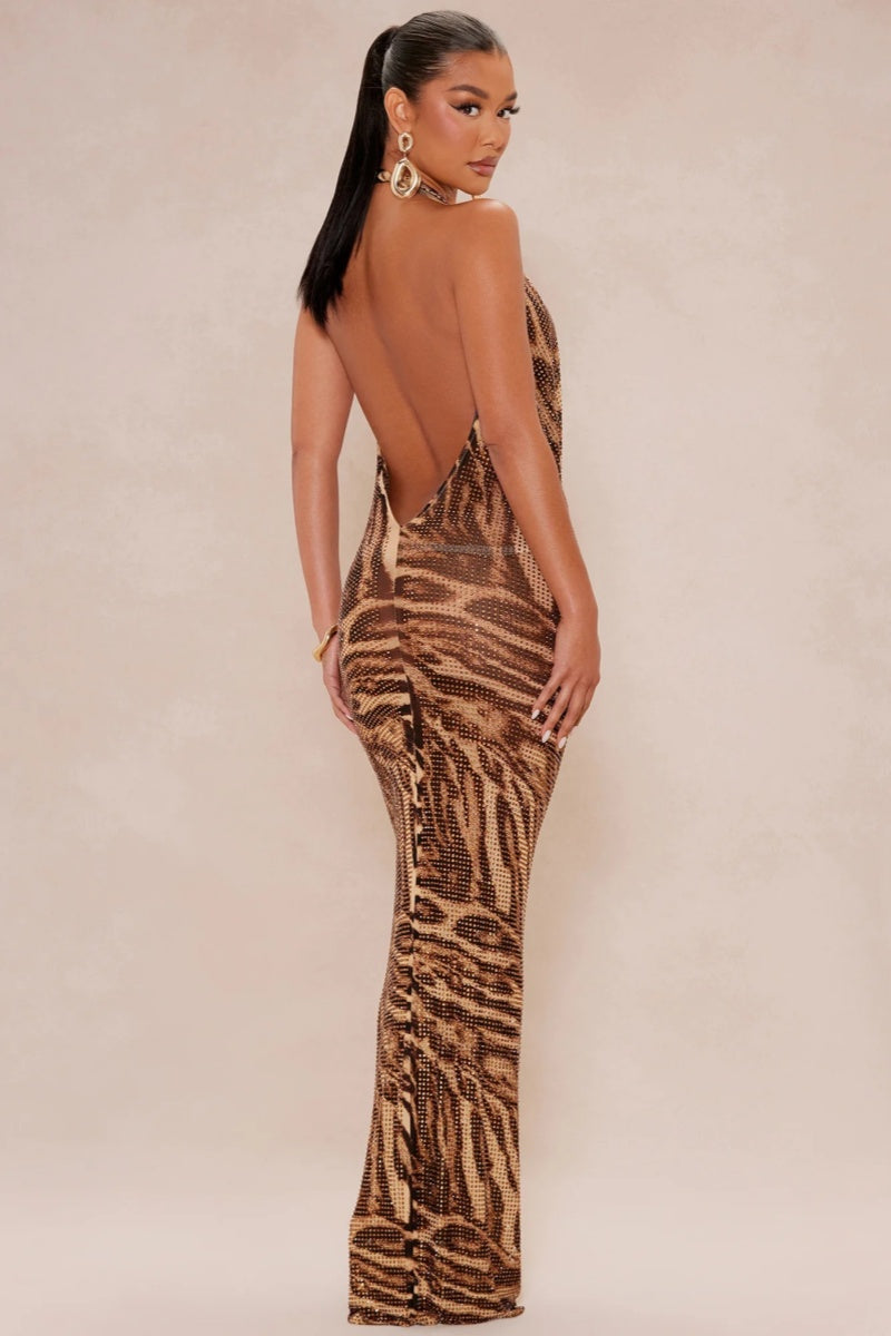 Alexis Rhinestone Maxi Dress