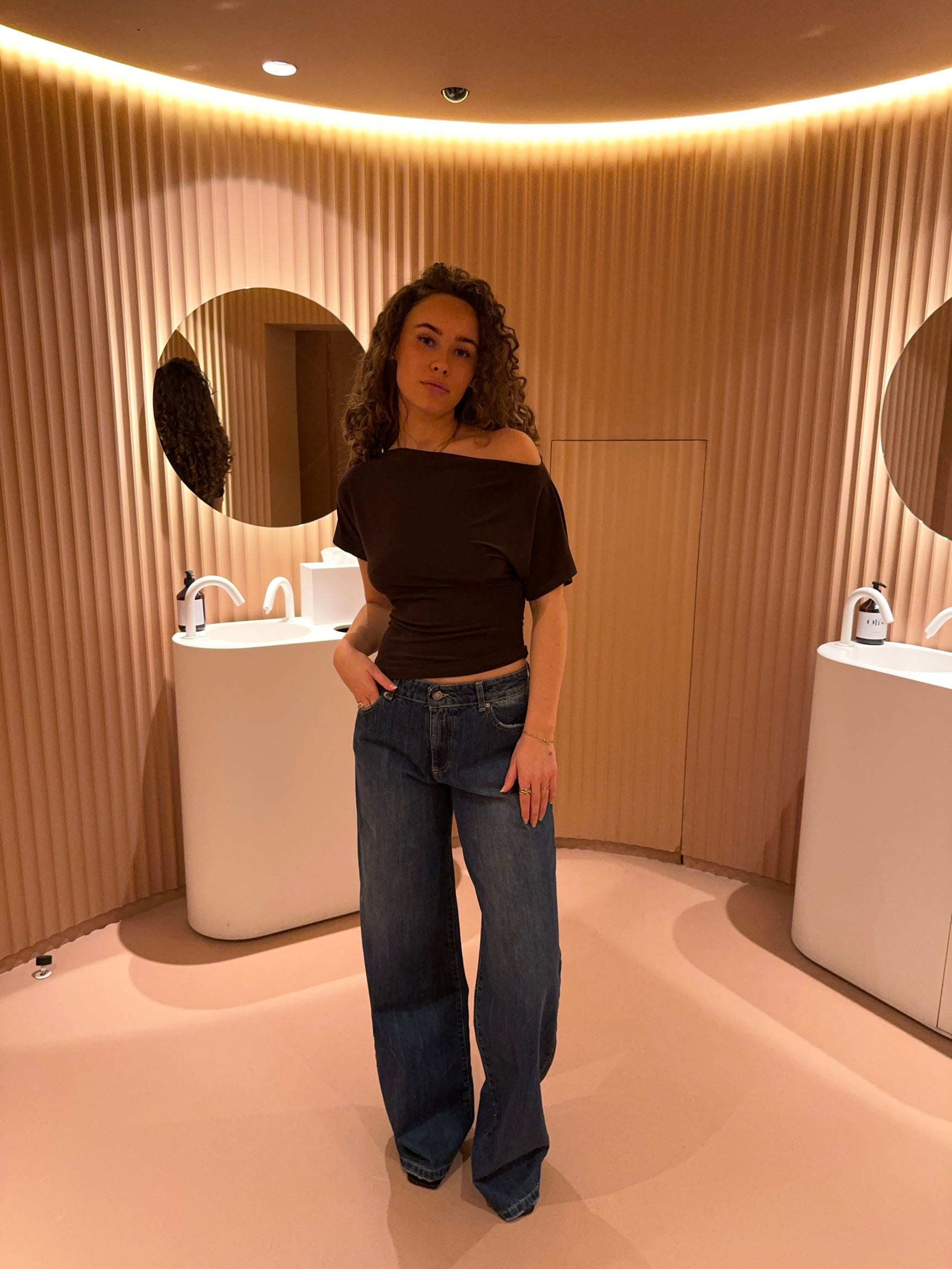 Florine fitted t-shirt - Brown