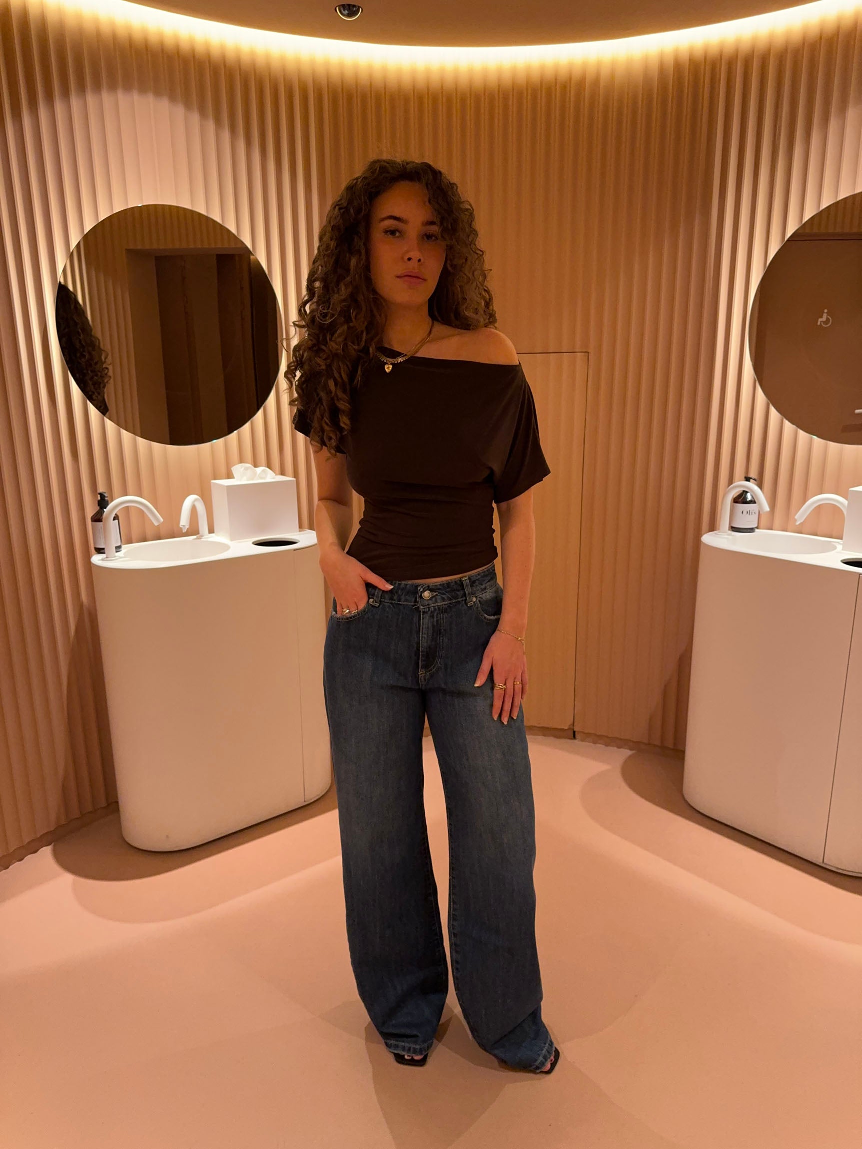 Florine fitted t-shirt - Brown