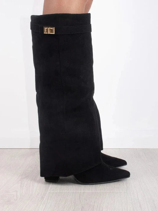 Aurrelia | Suède Knee-High Boots