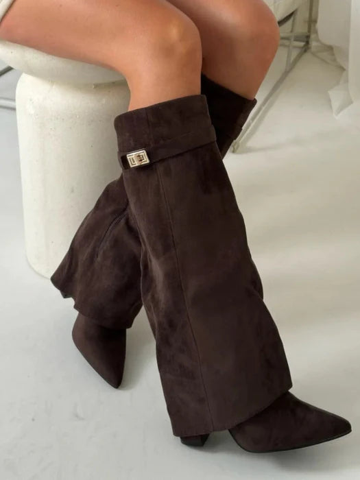 Aurrelia | Suède Knee-High Boots