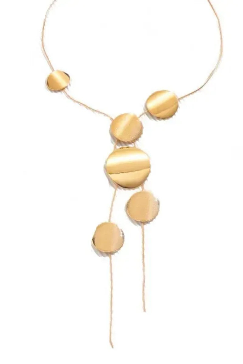 Noira Luxe Circle Drop Necklace
