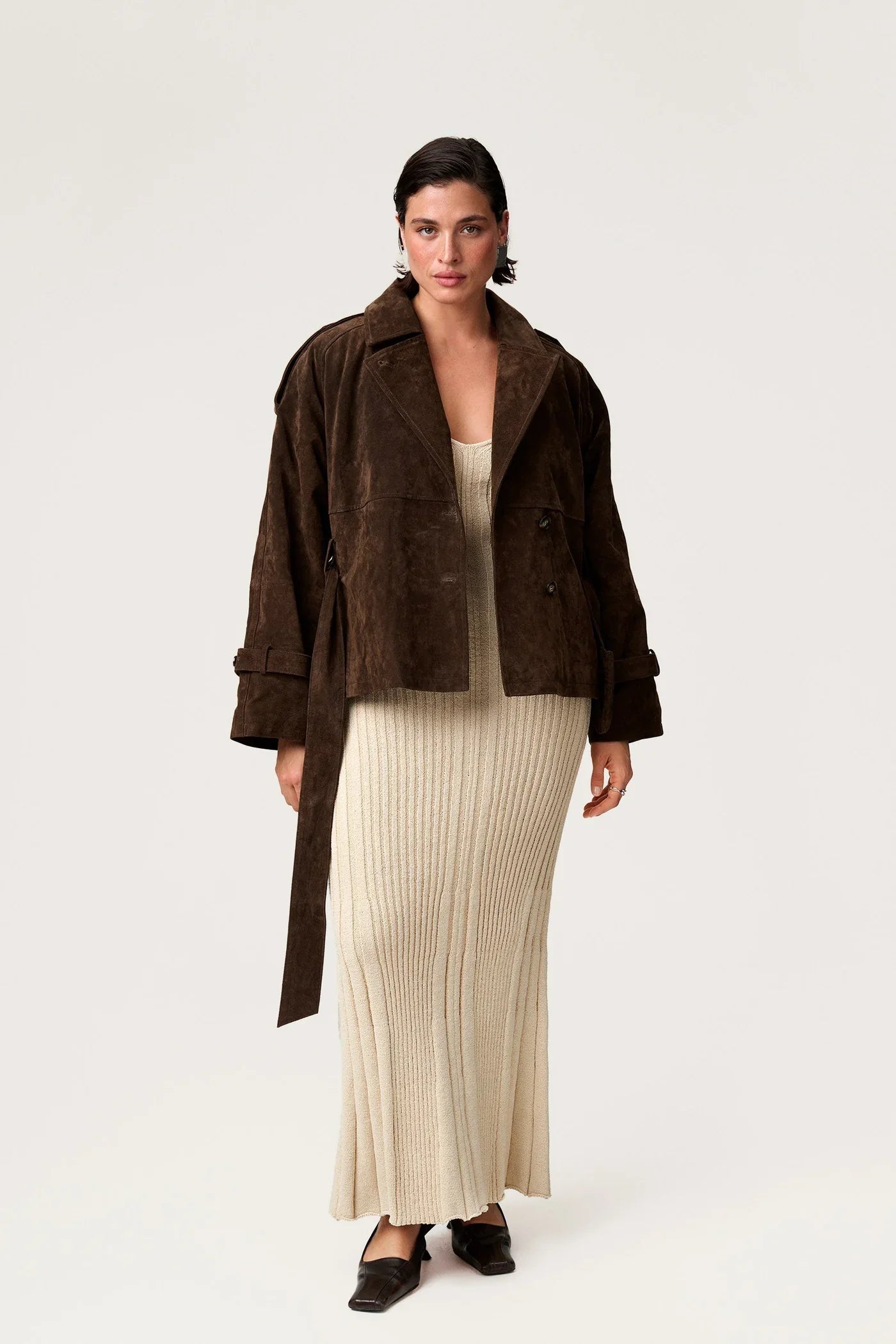 Elysian Suede Trench