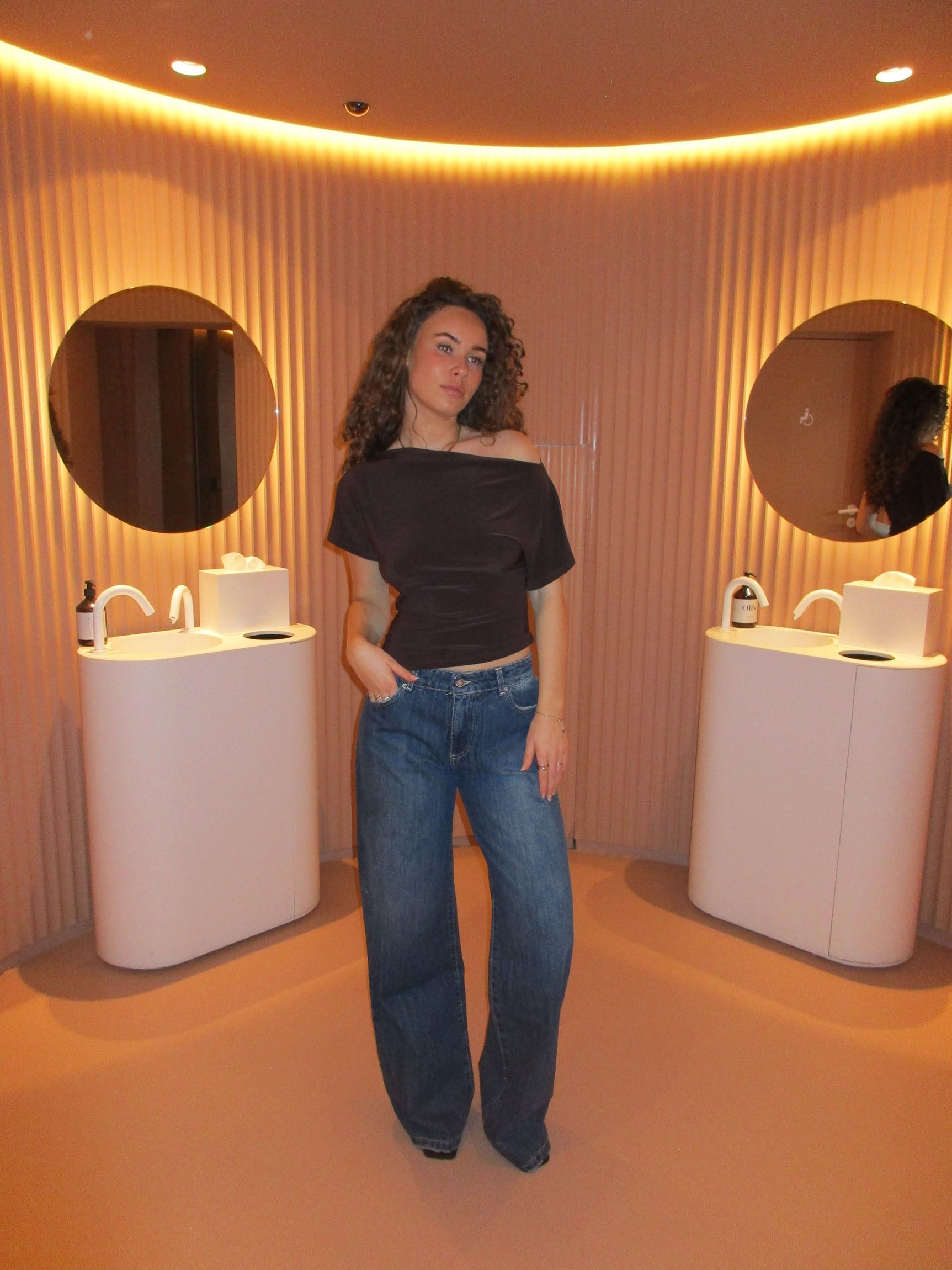 Florine fitted t-shirt - Brown