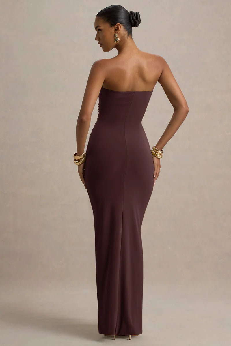 Ali | Sweetheart Ruched Wrap Maxi Dress
