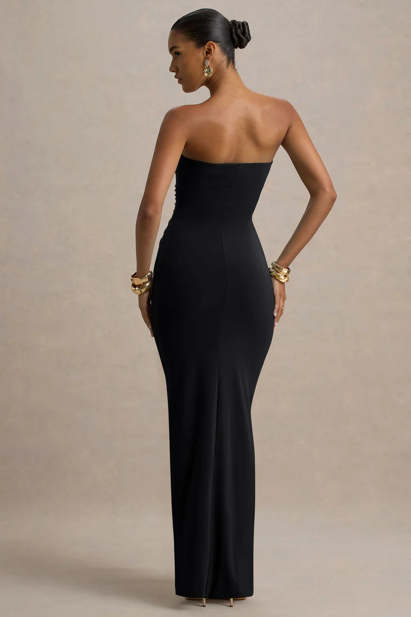 Ali | Sweetheart Ruched Wrap Maxi Dress